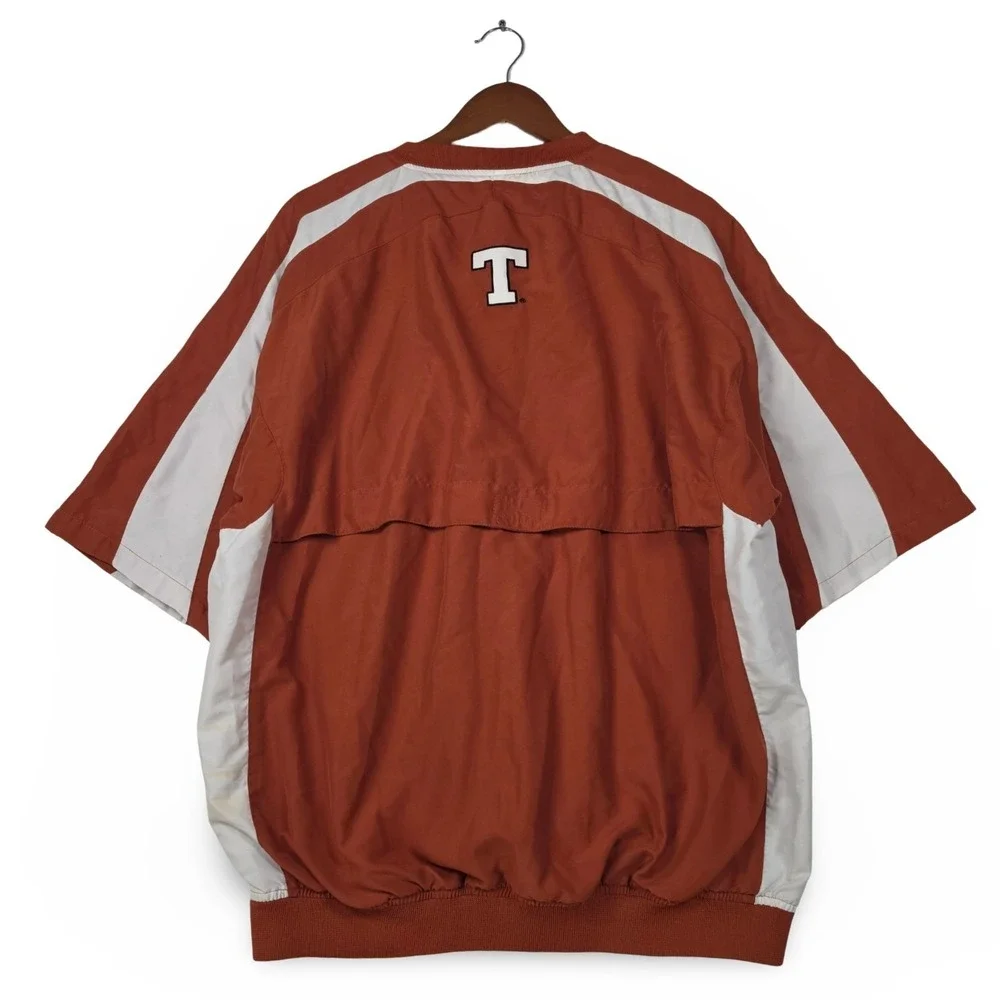 Colosseum Texas Longhorns Mens Large Short Sleeve‎ 1/4 Zip Pullover Windbreaker